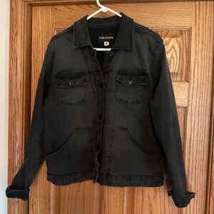 Maurices Washed Black Denim Jacket